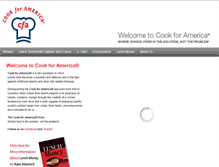 Tablet Screenshot of cookforamerica.com